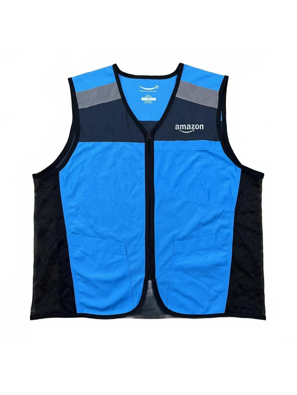 Amazon Prime Delivery Blue Vest Size M/L